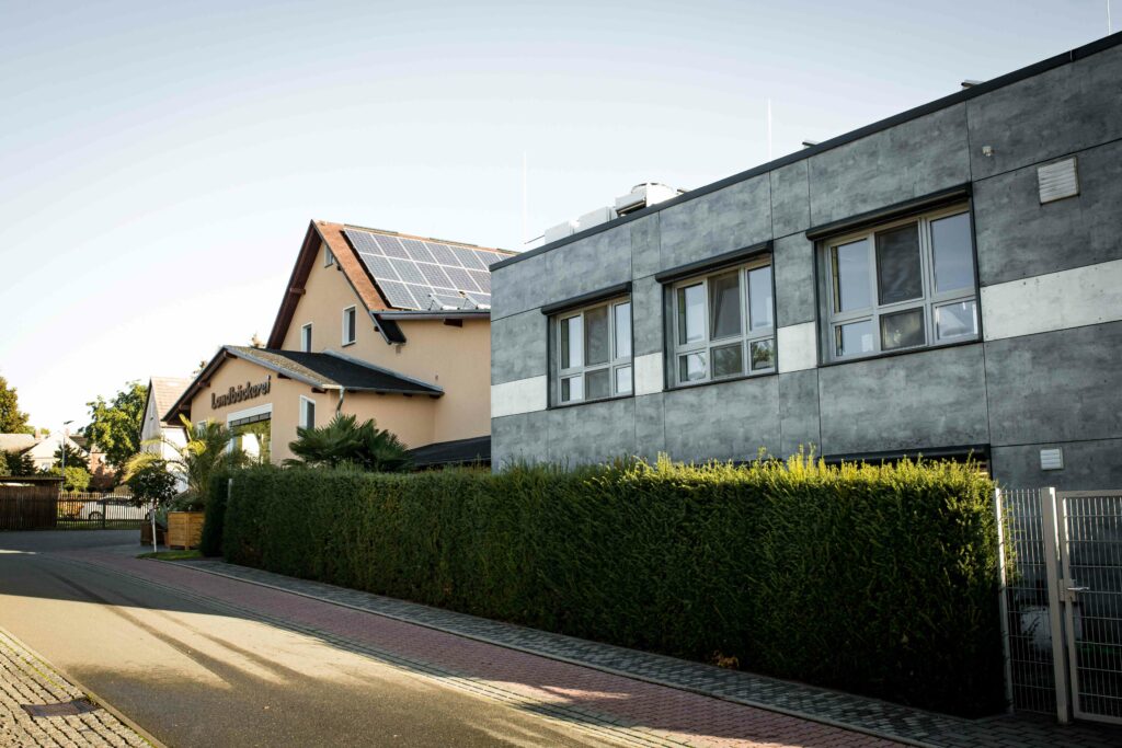 Rückansicht der Backstube