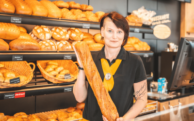 Fachgeschäft in der Neustädterstraße - Bäckereifachverkäuferin Frau Prömper
